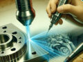 Laserpolieren von Metall für die Telekommunikationsindustrie